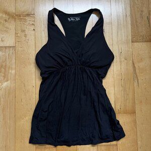 VS Fashions Best Kept Secret Bra Tops Black Sleeveless Racerback V Neck Tank Top